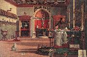 CARPACCIO, Vittore Vision of St Augustin fg oil on canvas